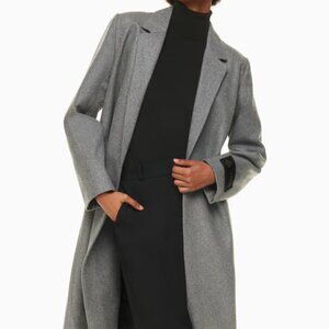 Aritzia Stedman Coat Heather Dark Grey M